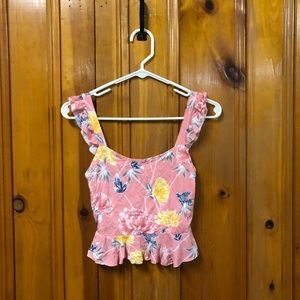 Floral short sleeved shirt